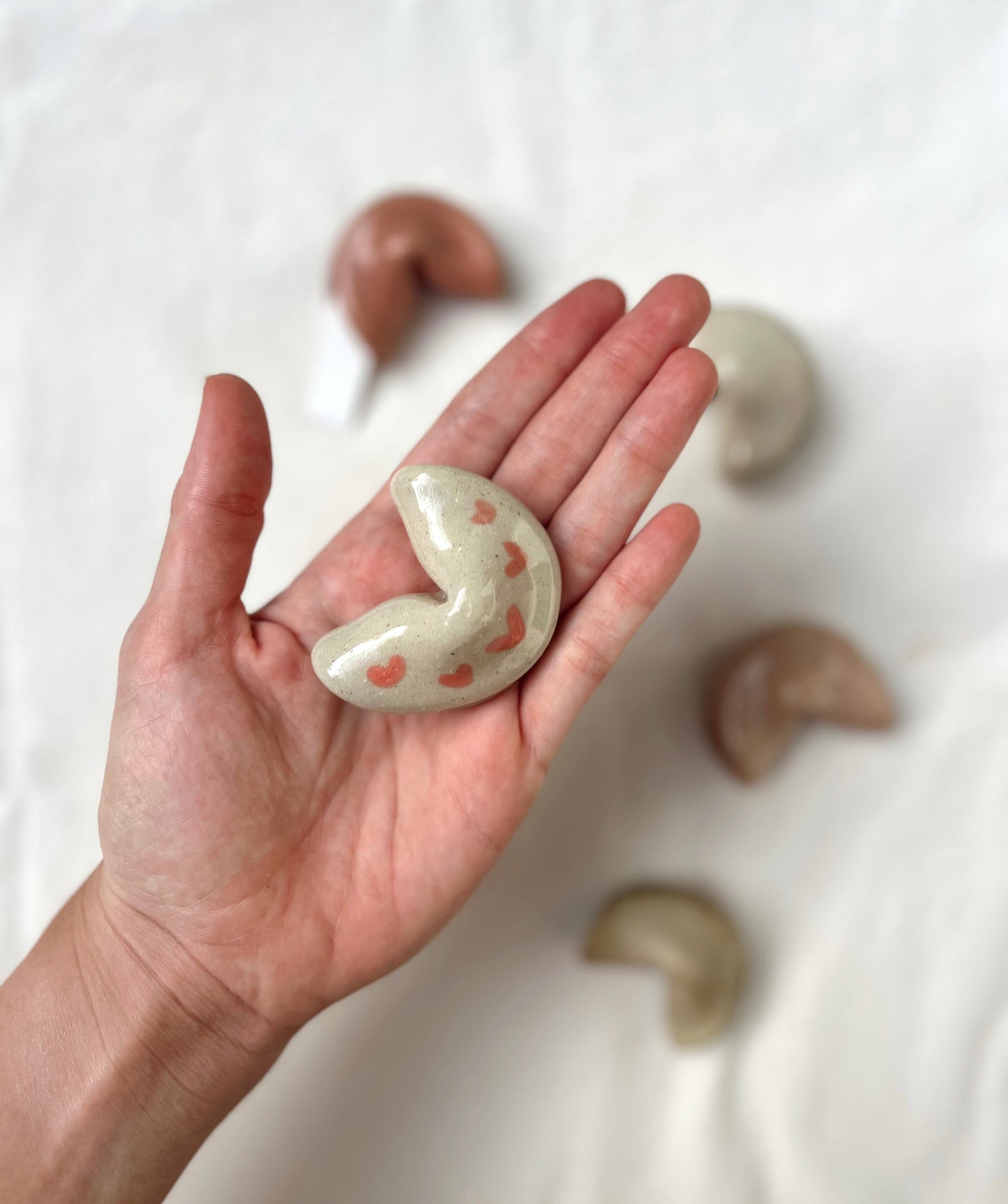 Galleta de la Fortuna de Cerámica / Ceramic Fortune Cookie